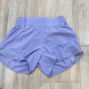 NWOT Lululemon HOTTY hot shorts size 6  Lavender Shorts